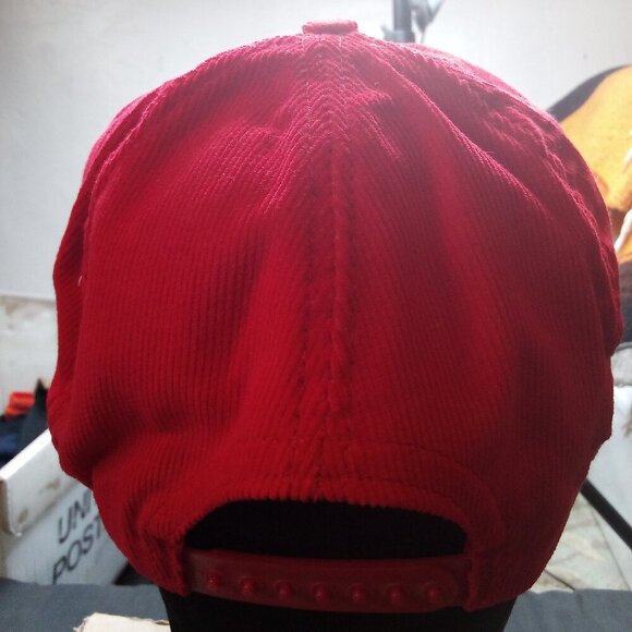 Deadstock Vintage CAT Power Corduroy Snap Back Hat Cap - Picture 4 of 7